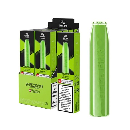 GEEKBAR 500MAH SOUR APPLE SIGARETTA USA E GETTA ⋆ Farmacondo