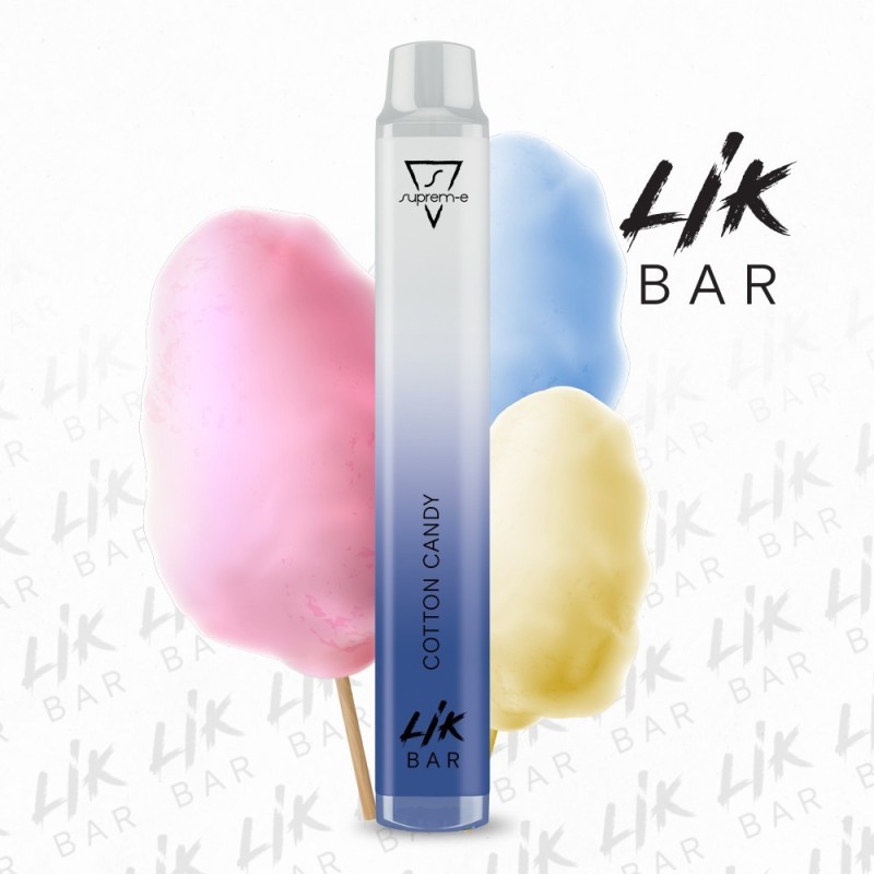 LIKBAR 500MAH COTTON CANDY SIGARETTA USA E GETTA ⋆ Farmacondo